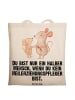 Mr. & Mrs. Panda Tote Bag Heilerziehungspfleger Herz mit Spruch in Creme