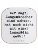 Mr. & Mrs. Panda Untersetzer für Gläser Spruch Training mit Logo... in Weiß