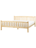 Beliani Doppelbett GIVERNY in Braun - (W) 189 x (H) 83 x (L) 208 cm