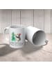 Mr. & Mrs. Panda Kaffeetasse Pinguin Weihnachtsbaum mit Spruch in Weiß