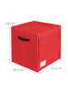 relaxdays Weihnachtskugel-Aufbewahrungsbox in Rot - (B)36,5 x (H)40 x (T)36,5 cm