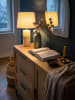 KADIMA DESIGN Kommode 80x82x36 cm Flurkommode Eiche-Dekor & Rattan, Sideboard mit