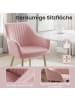 SONGMICS Esszimmerstuhl Tyra in Pastellrosa - (B)62.5 x (H)85 x (T)60 cm