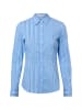 Marie Lund Bluse in blau weiß