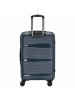 D&N Travel Line 4300 - 4-Rollen-Trolley M 66 cm (black) in dunkelblau
