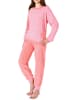 NORMANN Frottee Pyjama langarm Bündchen Herz und Streifen - 59583 in Ringel