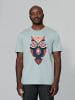 wat? Apparel T-Shirt Colorful Owl in Aloe
