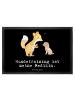 Mr. & Mrs. Panda Schmutzfangmatte Fuchs Hundetraining mit Spruch in Schwarz