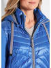 GOLDNER Kurzgröße:  Jacke Steppjacke mit abnehmbarer Kapuze in blau