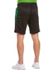 erima Six Wings Shorts in schwarz/smaragd