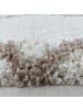 KADIMA DESIGN Teppich Hochflor Shaggy Waschbar Geometrisch DOLOMIT Strapazierfähig in Creme