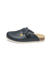 VITAFORM Vollrindleder Clogs in blau WS