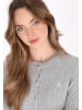 DreiMaster Maritim Women Cardigan in light grey melange