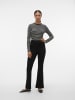 Vero Moda Lockere Stoffhose Stretch Flare Pants mit Schlag VMLIVA in Schwarz