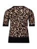 Betty Barclay Feinstrickpullover mit Animalprint in Schwarz/Beige