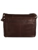 piké Messenger-Bag echt Leder in braun