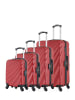 WAVE PARIS 4 tlg. Kofferset DANUBE-M in Bordeauxrot (95L/64L/37L/26L)