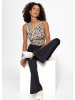 SASSYCLASSY Flare Sportleggings in Schwarz
