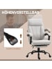 Vinsetto Massage-Bürostuhl-65L x 74B x 111-119H cm-Hellgrau