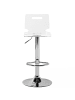 Beliani 2er-Set Drehhocker MALTA in Transparent/Silber