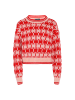 FENIA Sweater in ROT WOLLWEISS