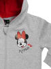 Disney Disney Minnie Mouse Kapuzenpullover mit Reißverschluss und Glitterprint in grau