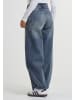 Urban Classics Urban Classics Ladies Tapered Baggy Jeans in dirty washed
