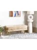 Beliani Bettbank ROSEVILLE in Beige/Gold - (W) 117 x (H) 44 x (L) 40 cm