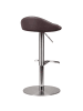 FineBuy Barstuhl in Braun / Kunstleder / 43x43x43