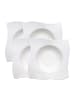 Villeroy & Boch 4er Set Pastateller NewWave in Weiß 28 x 28 cm in weiß