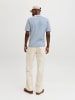 Jack & Jones Gestricktes Polo in Ashley Blue