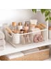 relaxdays Drahtkorb in Creme - (B)37 x (H)16,5 x (T)22,5 cm