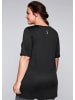 sheego Funktionsshirt in schwarz
