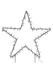 AltoBelli Gartenstab GRACE Stern GROSS mit LED-Licht 78x60 cm