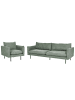 Beliani 2-tlg Sitzgruppe VINTERBRO in Grün/Schwarz
