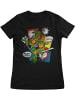 Teenage Mutant Ninja Turtles Shirt "TMNT Comics Girly Tee" in Schwarz