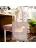 Mr. & Mrs. Panda tote bag Pferd Springen mit Spruch in Braun Pastell