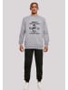 F4NT4STIC Sweatshirt Frostys Snowflake Cafe Retro Weihnachten Sign in grau meliert