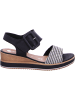 remonte Keilsandalette in schwarz