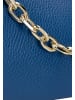 faina Damen Schultertasche Aus Leder in Elektrisches Blau