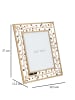 Mauro Ferretti Vergoldeter Eisenrahmen, 32,5 x 1,9 x 36,2 cm