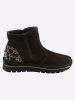 Heine Stiefelette in dunkelbraun-leo
