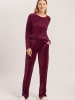 Hanro Sweatshirt Favourites in ruby wine