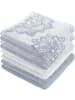 Erwin Müller Frottier, Jacquard Handtuch 4er-Pack Bühl in weiß/silber