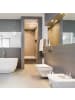 relaxdays 2x WC-Garnitur in Silber/ Schwarz