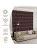 Yalion 4er-Set Wandkissen aus Stoff 30x30cm 3D Gepolsterte Wandpaneele in Dunkelbraun