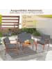 COSTWAY 4-TLG. Gartenmöbel Set in Grau