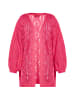 Swirly Damen Cardigan in Pink