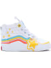 Vans Kinder Sneaker "Sk8-Hi Zip Rainbow Star" in Weiß