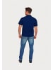 U.S. Polo Assn. Poloshirt 'Knopflos' in dunkelblau